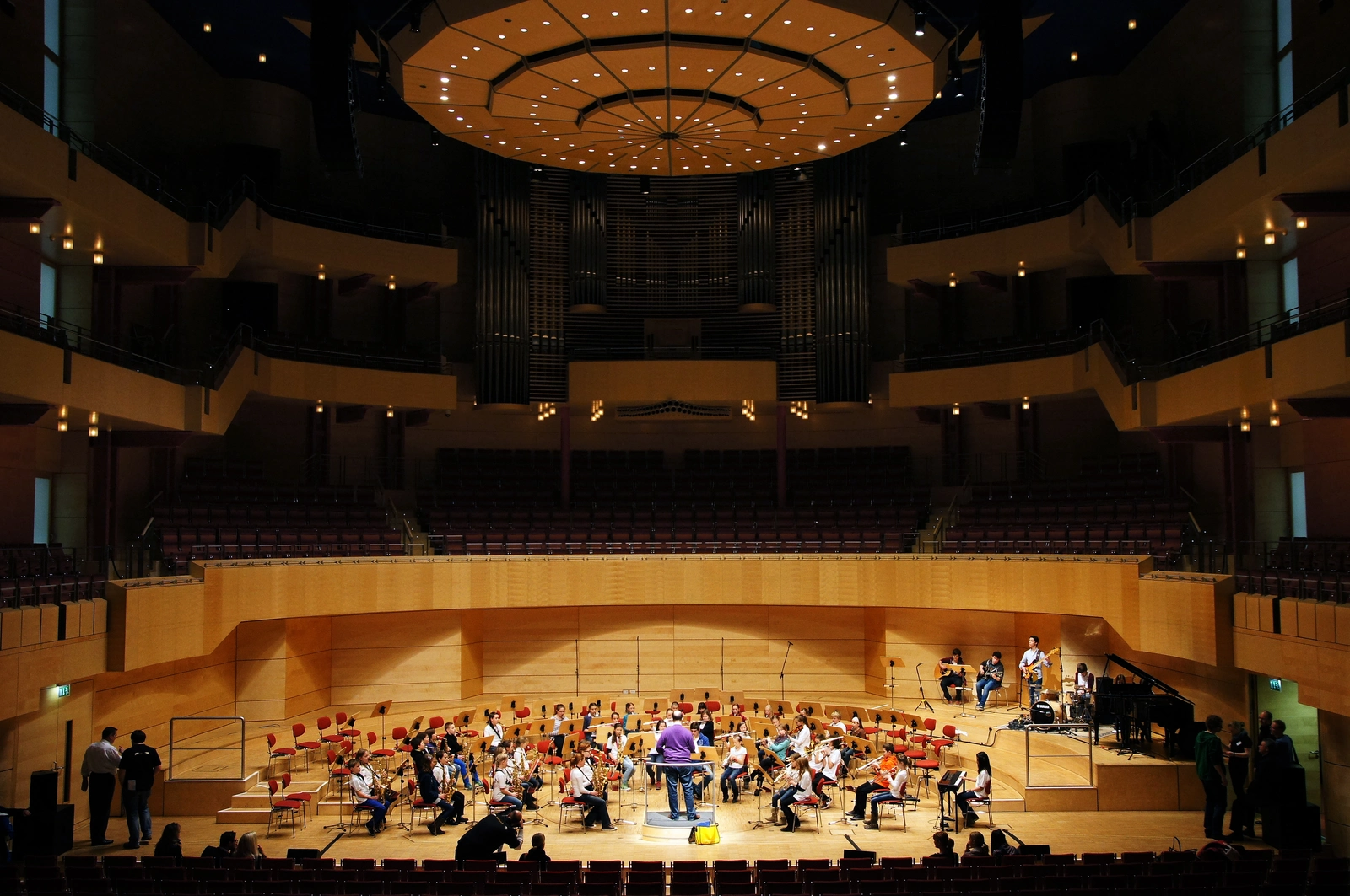 Die Big Band bei einem Konzert in der Philharmonie