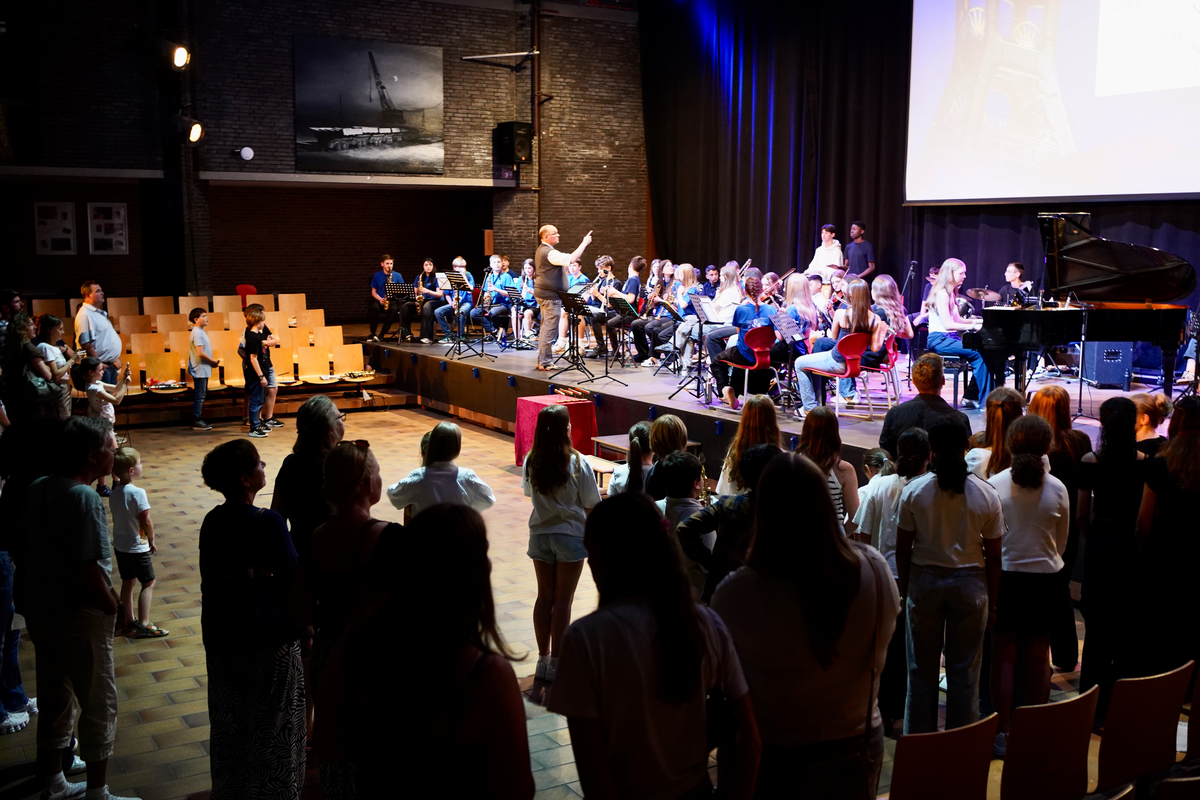 Auftritt der Big Band vor Publikum